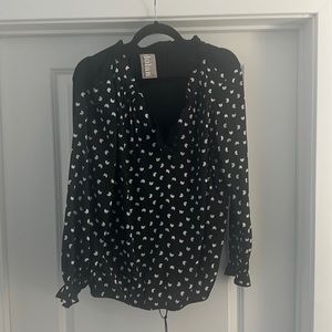 Dolan Left Coast Collection Black Crescent Top Small